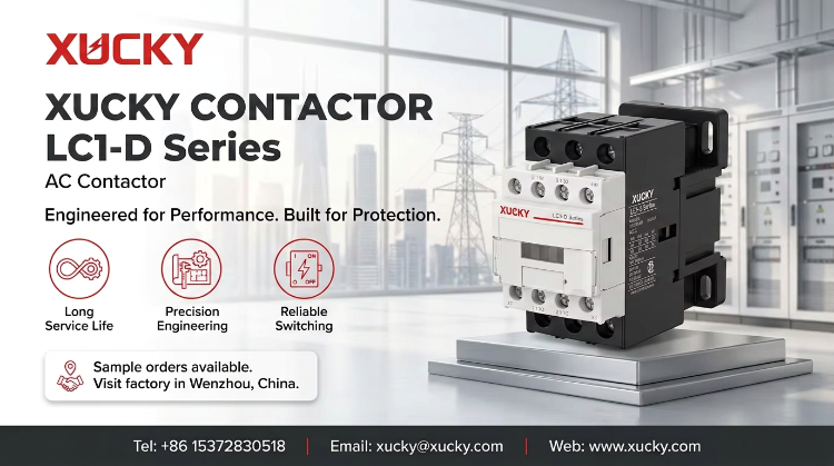 XUCKY upgradet AC-schakelaars uit de LC1-D-serie voor verbeterde industriële efficiëntie.